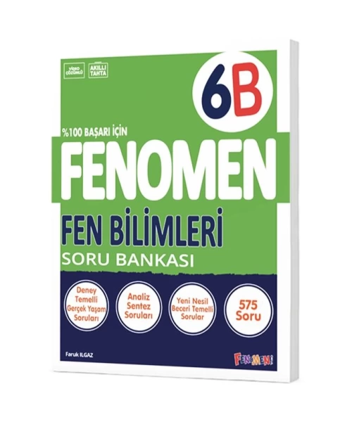 Fenomen Yayınları 6. Sınıf Fen Bilimleri B Soru Bankası