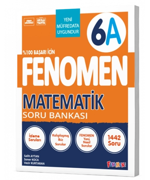 Fenomen Yayınları 6. Sınıf Matematik A Fenomen Soru Bankası
