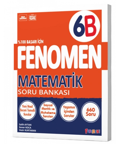 Fenomen Yayınları 6. Sınıf Matematik Fenomen Soru Bankası 2025 Baskı