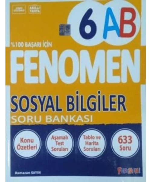 Fenomen Yayınları  6. Sınıf  Sosyal Bilgiler Soru Bankası