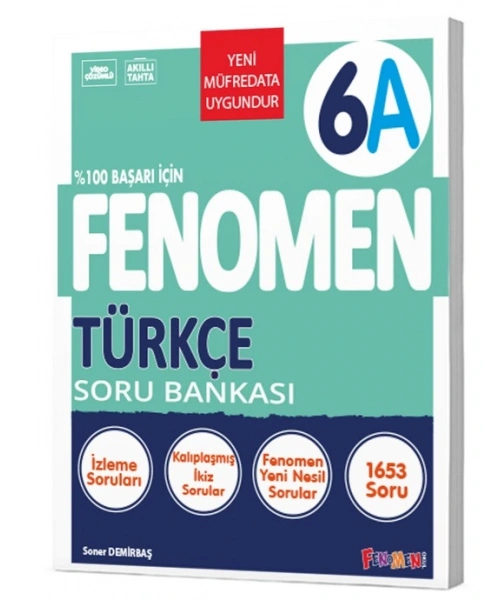 Fenomen Yayınları 6. Sınıf Türkçe A Soru Bankası
