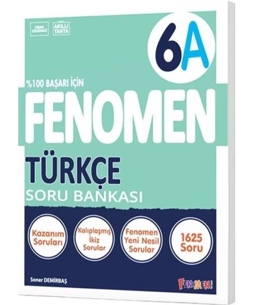 Fenomen Yayınları 6. Sınıf Türkçe A Soru Bankası