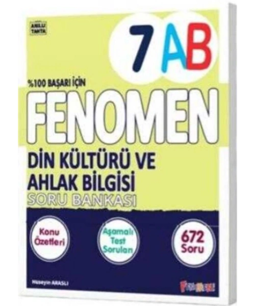 Fenomen  Yayınları 7. Sınıf Din Kültürü ve Ahlak Bilgisi Fenomen A ve B Soru Bankası