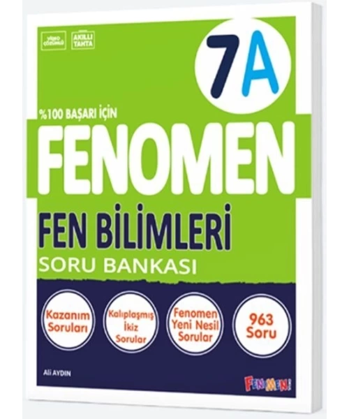 FENOMEN YAYINLARI 7 SINIF FEN BİLGİSİ A SORU BANKASI