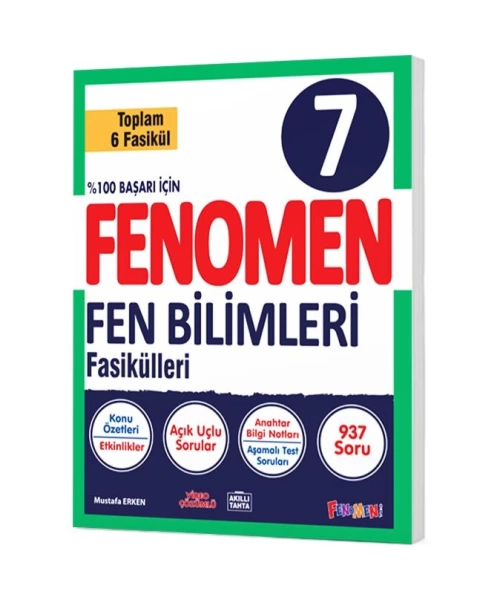 FENOMEN YAYINLARI 7 SINIF FEN FASİKÜLLERİ  KONU ÖZETLİ SORU BANKASI