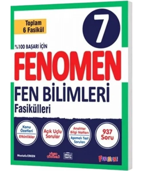FENOMEN YAYINLARI 7 SINIF FEN FASİKÜLLERİ KONU ÖZETLİ SORU BANKASI