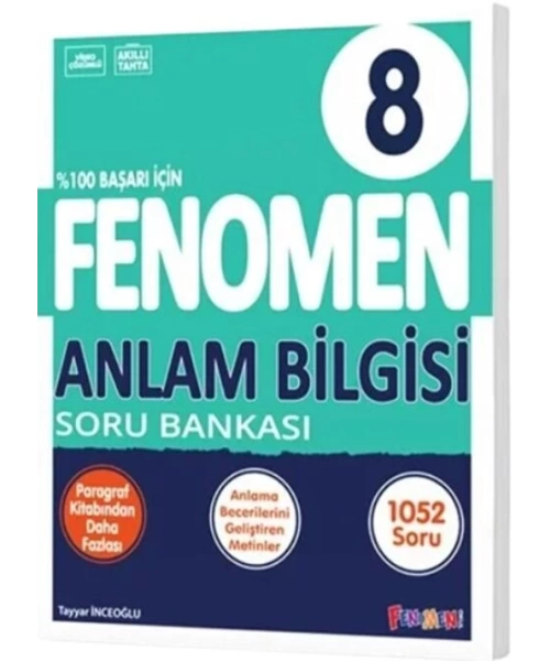 Fenomen Yayınları 8. Sınıf Anlam Bilgisi Soru Bankası