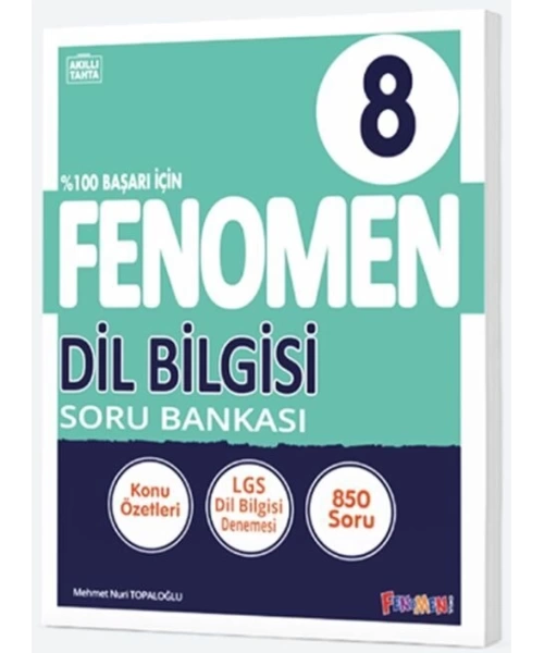 FENOMEN YAYINLARI  8 SINIF DİL BİLGİSİ SORU BANKASI