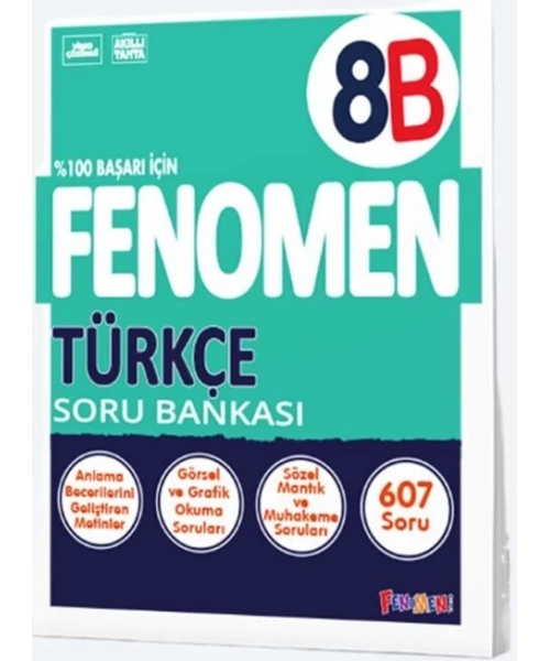 FENOMEN YAYINLARI 8 SINIF FENOMEN TÜRKÇE B SORU BANKASI