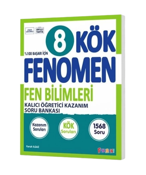 FENOMEN YAYINLARI 8 SINIF KÖK FEN BİLİMLERİ SORU BANKASI