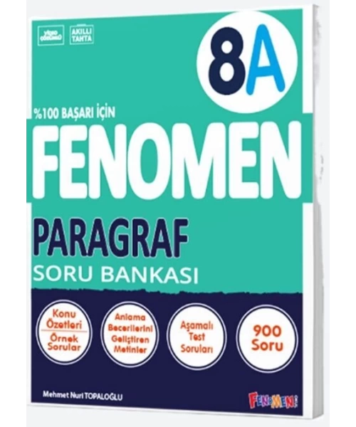 FENOMEN YAYINLARI 8 SINIF PARAGRAF A SORU BANKASI