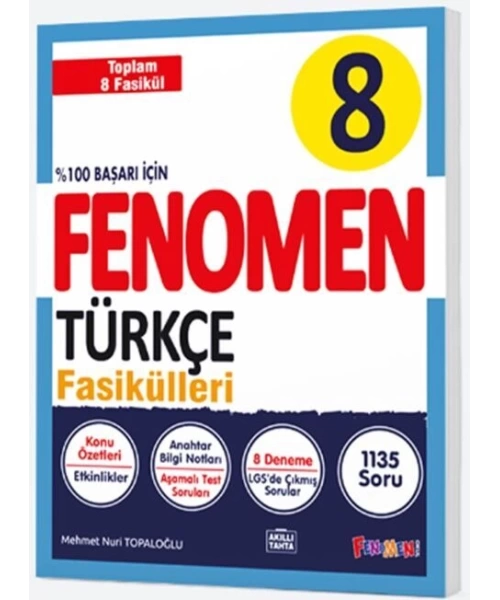 Fenomen  Yayınları 8. Sınıf Türkçe Fenomen Fasikülleri