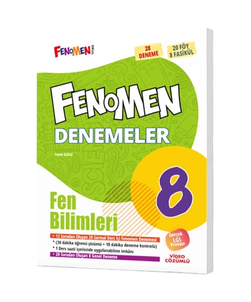 FENOMEN YAYINLARI 8.SINIF FEN BİLİMLERİ 28 Lİ DENEME