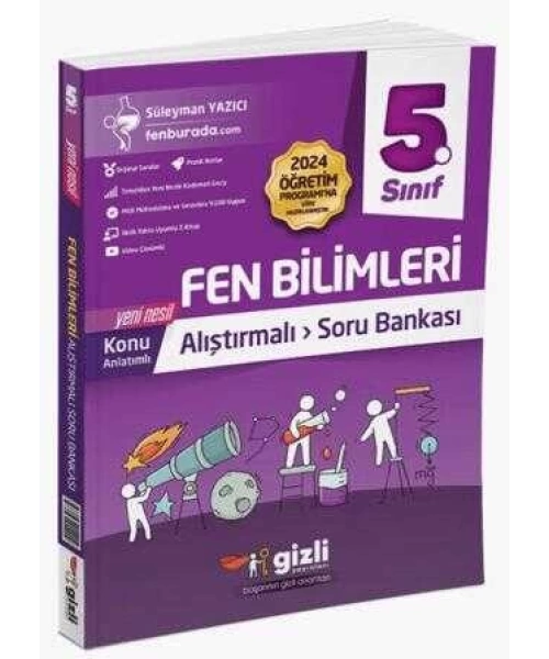 Gizli Yayınları 5. Sınıf Fen Bilimleri Konu Anlatımlı Soru Bankası