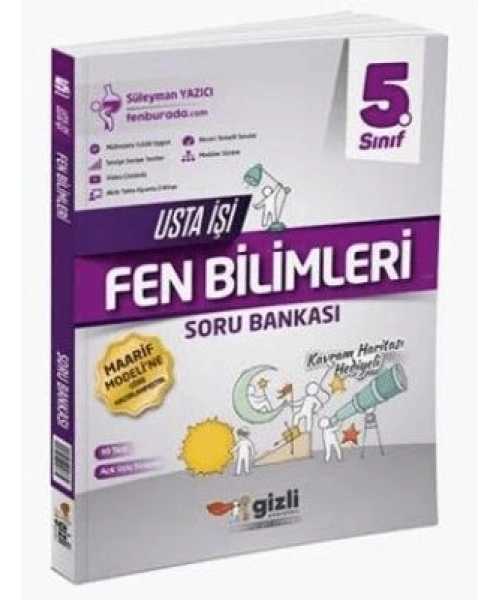 Gizli Yayınları 5. Sınıf Fen Bilimleri Usta İşi Soru Bankası