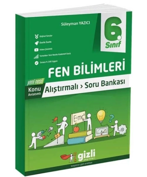 Gizli Yayınları 6. Sınıf Fen Bilimleri Konu Anlatımlı Soru Bankası