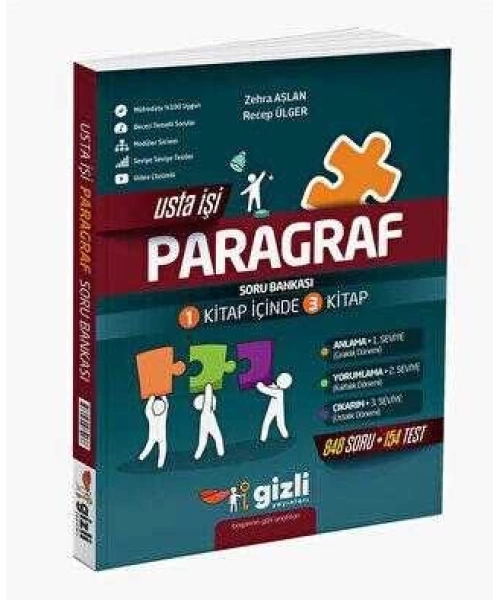 Gizli Yayınları 8. Sınıf İçin Usta İşi Paragraf