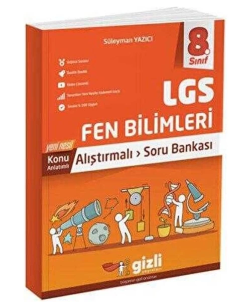 Gizli Yayınları 8. Sınıf LGS Fen Bilimleri Alıştırmalı Soru Bankası