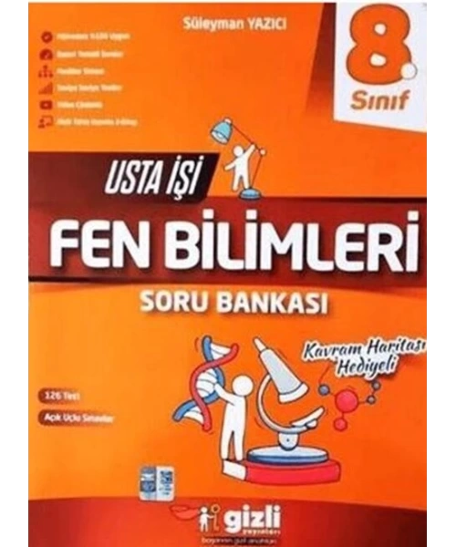 Gizli Yayınları 8. Sınıf LGS Fen Bilimleri Usta İşi Soru Bankası