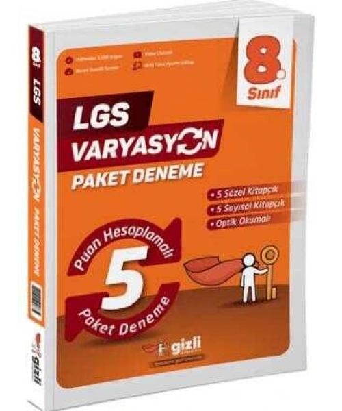Gizli Yayınları LGS Varyasyon 5 Li Paket Deneme