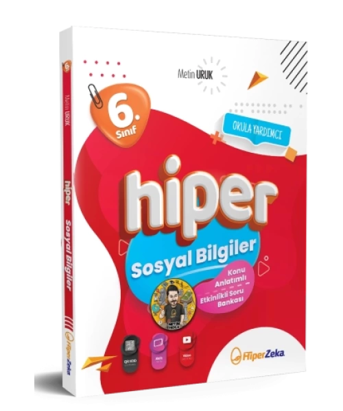 Hiper Zeka Yayınları 6. Sınıf Hiper Sosyal Bilgiler Konu Anlatımlı & Soru Bankası