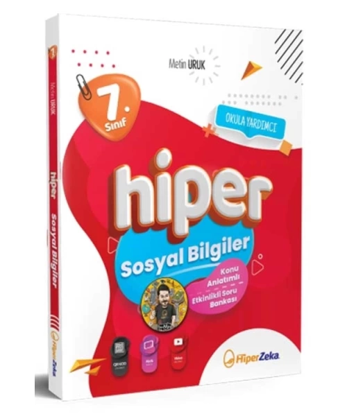 Hiper Zeka Yayınları 7. Sınıf Ssosyal Bilgiler  Konu Anlatımlı Soru Bankası