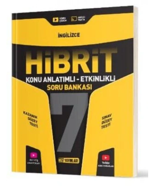 Hız Yayınları 7. Sınıf İngilizce Hibrit Soru Bankası