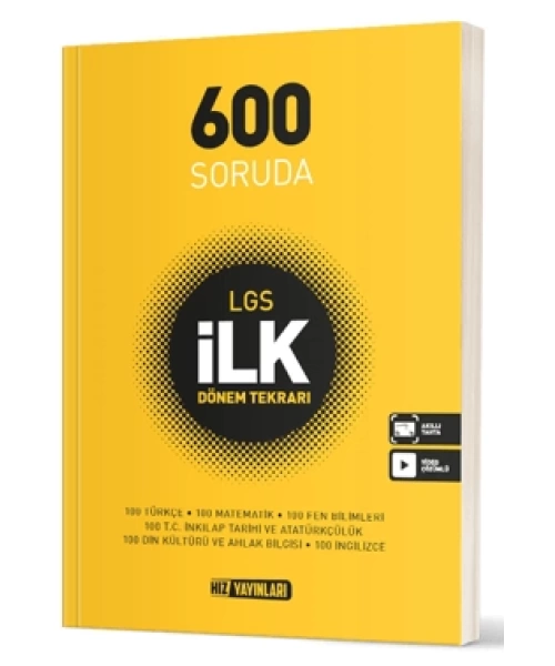 Hız Yayınları 8. Sınıf LGS 600 Soruda İlk Dönem Tekrarı