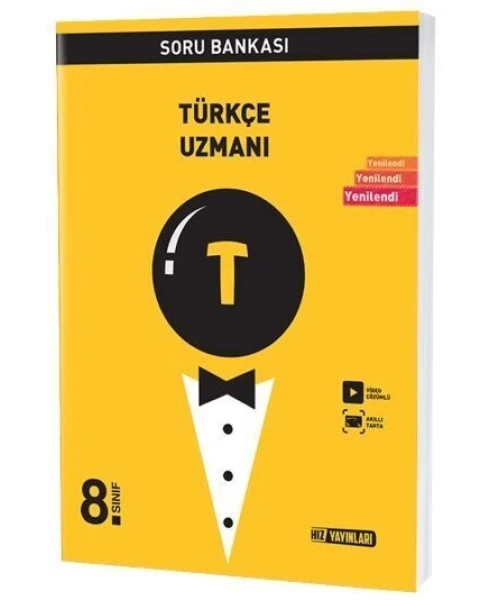 Hız Yayınları 8. Sınıf Türkçe Uzmanı Soru Bankası