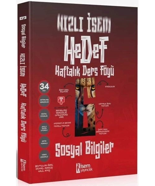 İsem Yayınları 6. Sınıf Sosyal Bilgiler Hızlı İsem Hedef Haftalık Ders Föyü