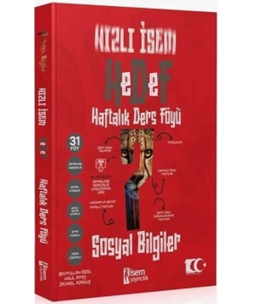 İsem Yayınları 7. Sınıf Sosyal Bilgiler Hızlı İsem Haftalık Ders Föyü