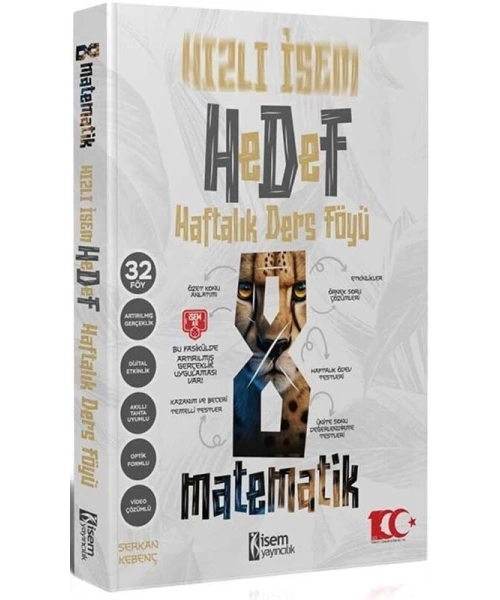 İsem Yayınları 8. Sınıf Hızlı İsem Matematik Hedef Haftalık Ders Föyü