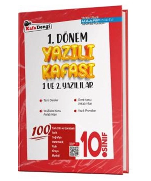 Kafa Dengi Yayınları 10. Sınıf 1. Dönem Yazılı Kafası