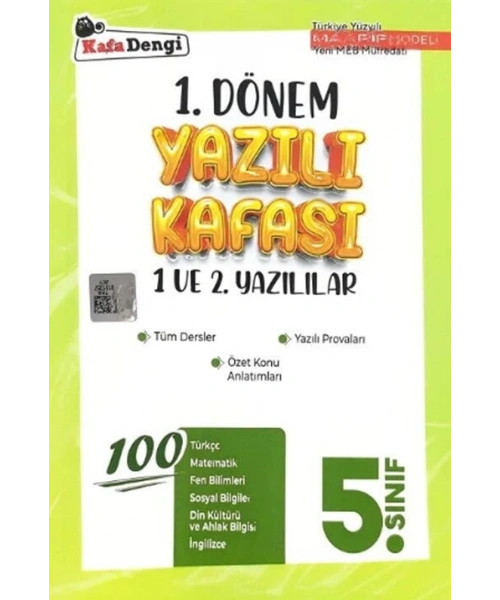 Kafa Dengi Yayınları 5. Sınıf 1. Dönem Yazılı Kafası