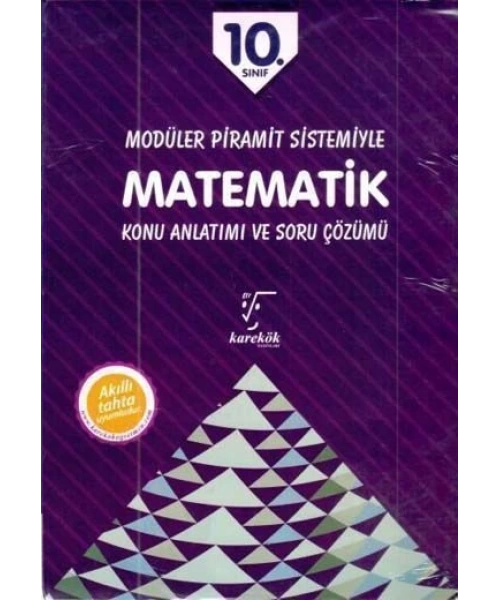 Karekök Yayınları 10. Sınıf Modüler Piramit Sistemiyle Matematik Konu Anlatımı ve Soru Çözümü