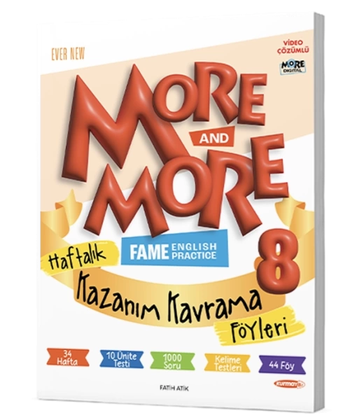 KURMAY MORE AND  MORE 8 SINIF KAZANIM KAVRAMA FÖYLERİ