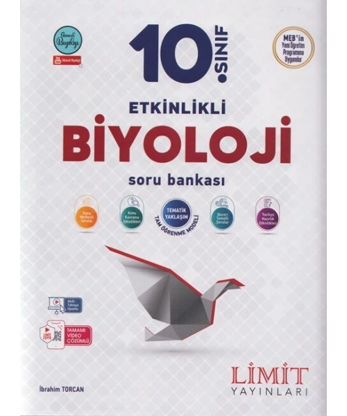 Limit Yayınları 10. Sınıf Biyoloji Etkinlikli Soru Bankası