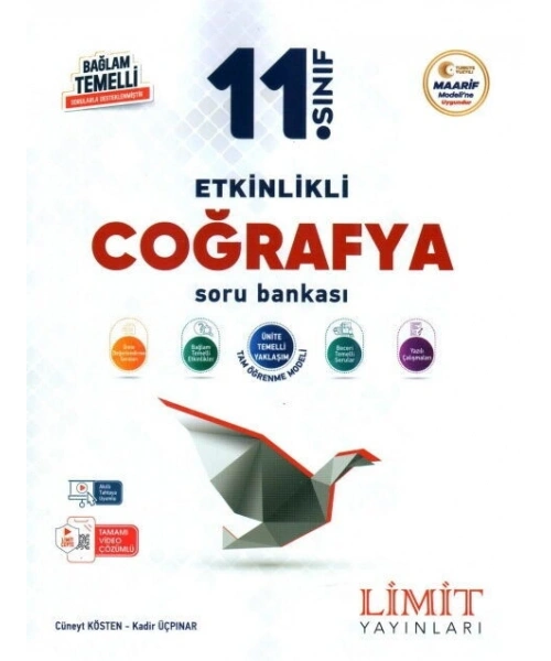 Limit Yayınları 11. Sınıf Coğrafya Etkinlikli Soru Bankası