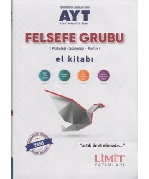 LİMİT YAYINLARI AYT FELSEFE GRUBU EL KİTABI