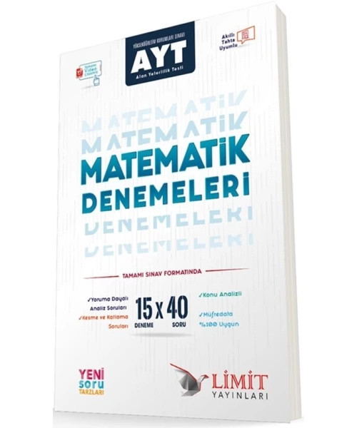 LİMİT YAYINLARI  AYT MATEMATİK DENEMELERİ