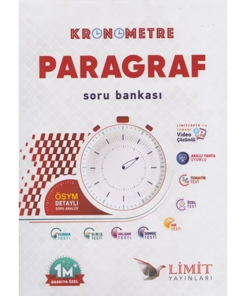 Limit Yayınları Kronometre Paragraf Soru Bankası