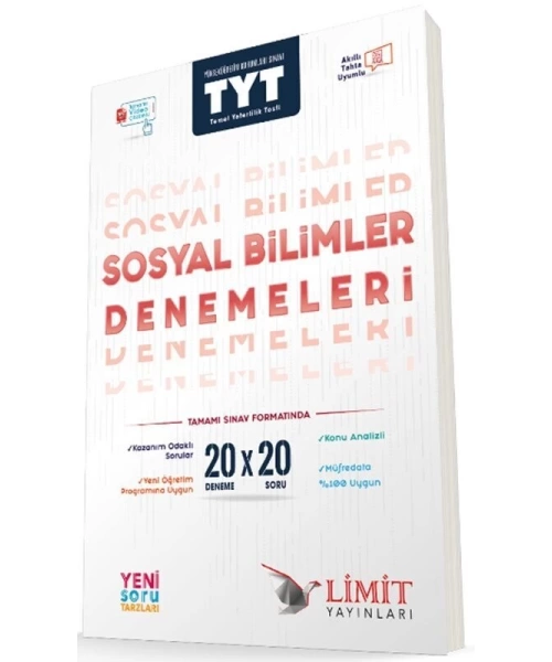 LİMİT YAYINLARI TYT SOSYAL BİLİMLER DENEMESİ