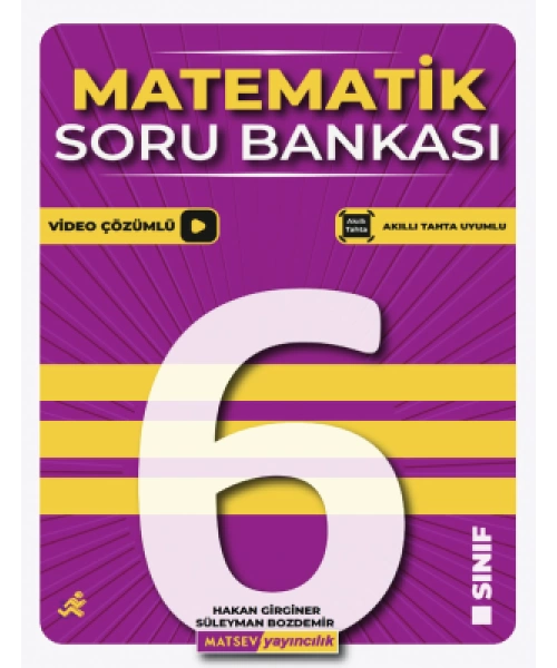 MATSEV YAYINLARI 6 SINIF MATEMATİK SORU BANKASI