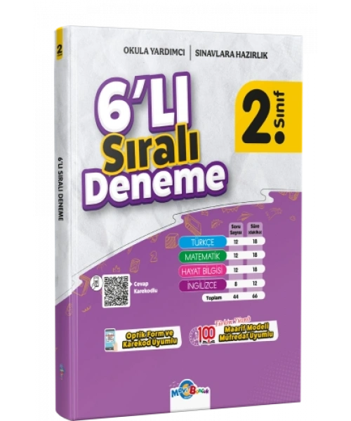 MAVİ BONCUK 2.SINIF SIRALI 6 LI DENEME