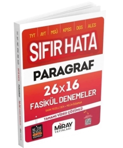 Miray Sıfır Hata Paragraf 16 Deneme