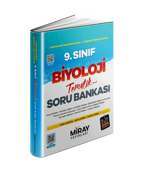 Miray Yayınları 9. Sınıf Biyoloji Tematik Konu Özetli Soru Bankası