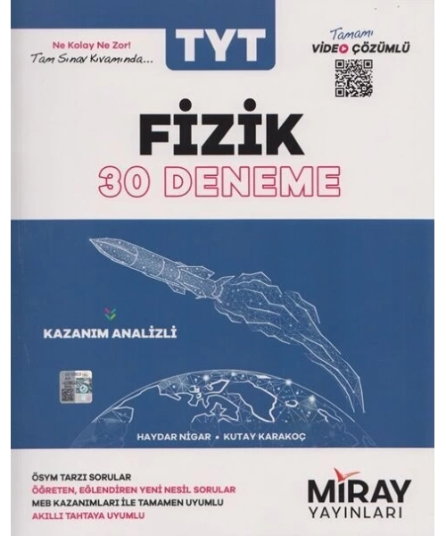 MİRAY YAYINLARI TYT FİZİK 30 LU DENEME