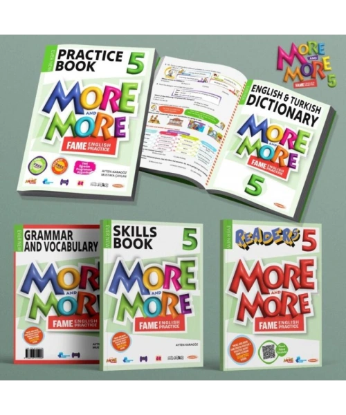 More and More 5. Sınıf PRACTİCE BOOK&DICTIONARY (READERS & SKILLS + GRAMER AND VOCABULARY)(3 LÜ SET)