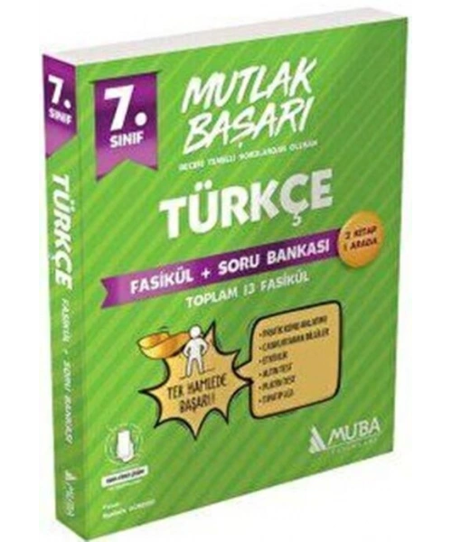 Muba Yayınları 7. Sınıf Türkçe Fasiküller+Soru Bankası