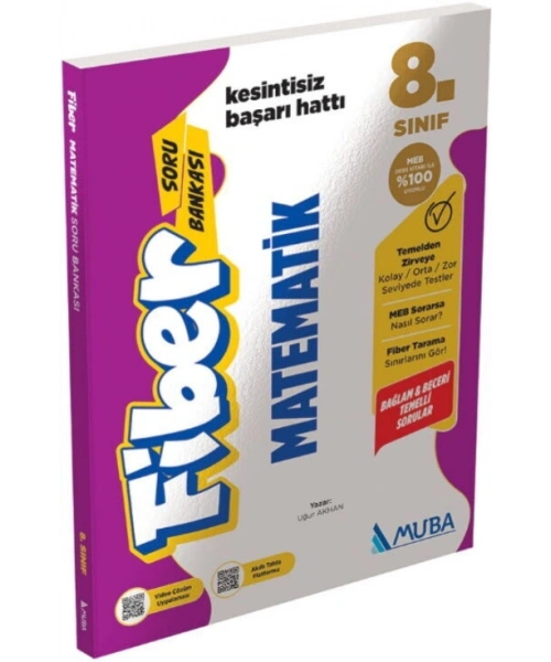 Muba Yayınları 8. Sınıf Matematik Fiber Soru Bankası